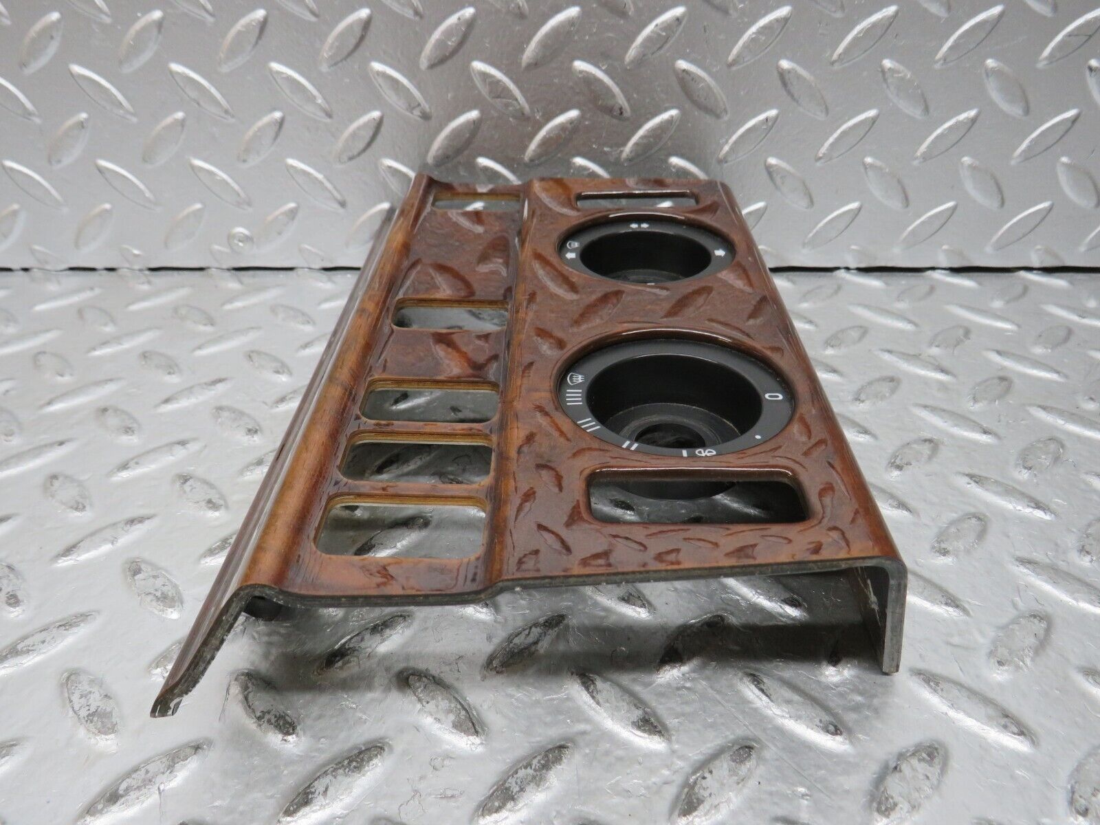 27593 Mercedes-Benz S124 300TE Wagon Heater Control Panel Wood Trim 1246830275