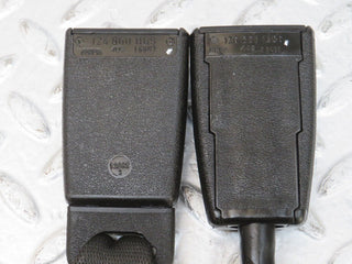 36319 Mercedes-Benz W126 420SE Rear Seat Belt Set & Buckles 1268601886 1248601169 1248601396