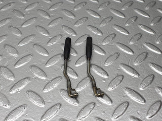 W126 front door lock knob pair used OEM