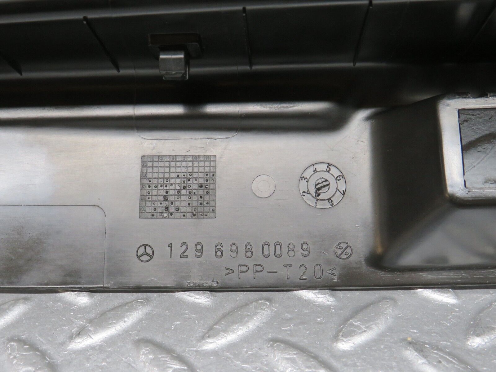 39336 Mercedes-Benz R129 320SL Coupe Trunk Boot Lock Cover Trim 1296980089