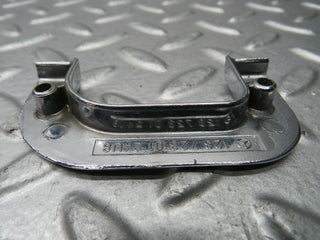W123 Wagon left chrome door latch trim used OEM