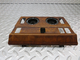 W124 heater control panel wood trim used OEM