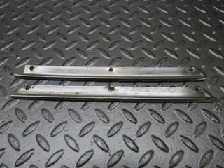 W116 roof chrome moulding trim pair used OEM