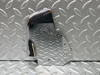 W123 Coupe b pillar chrome cover plate left side used OEM