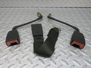36319 Mercedes-Benz W126 420SE Rear Seat Belt Set & Buckles 1268601886 1248601169 1248601396