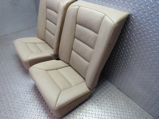 W124 Coupe rear seat leather beige used OEM