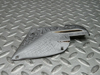 R107 SLC b pillar chrome cover plate left side used OEM