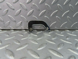 W115 right interior chrome door latch trim used OEM
