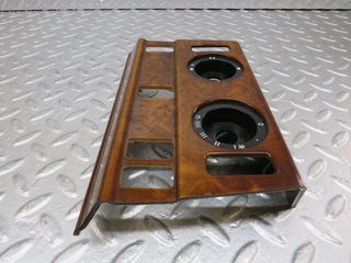 W124 heater control panel wood trim used OEM