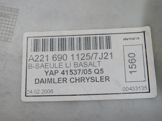 W221 b pillar lower cover left side grey used OEM