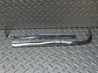 W116 trunk lid chrome moulding trim pair used OEM