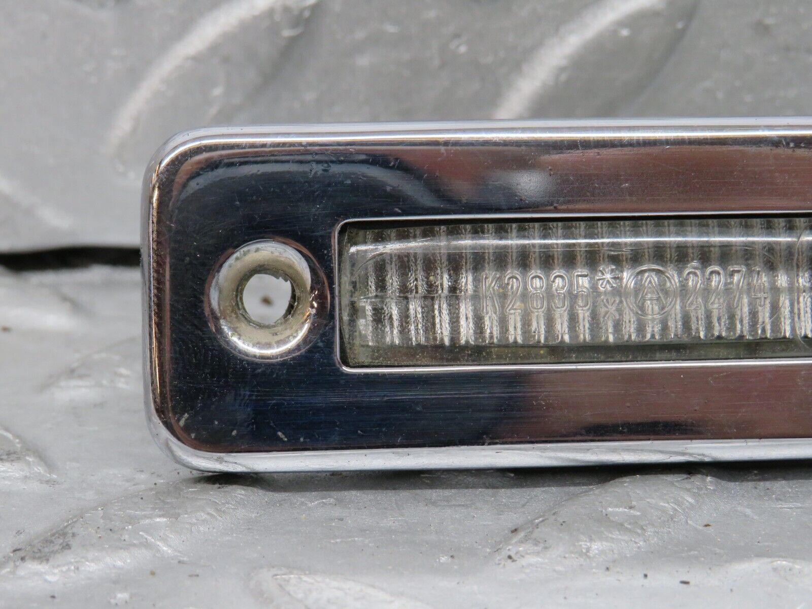 37343 Mercedes-Benz W109 300SEL number Plate Light Chrome Hella