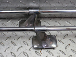 28226 Mercedes-Benz S123 240D Wagon Roof Rack Roof Chrome Bar Pair 1238420714