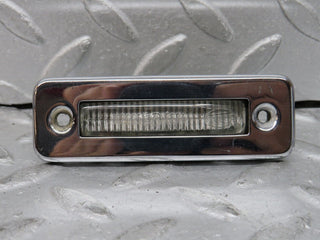 W109 number plate light chrome used OEM