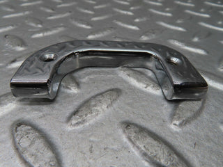 W123 left chrome door latch trim used OEM