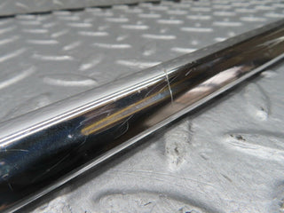 W123 front left door chrome moulding trim used OEM