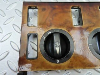 W126 heater console panel wood used OEM