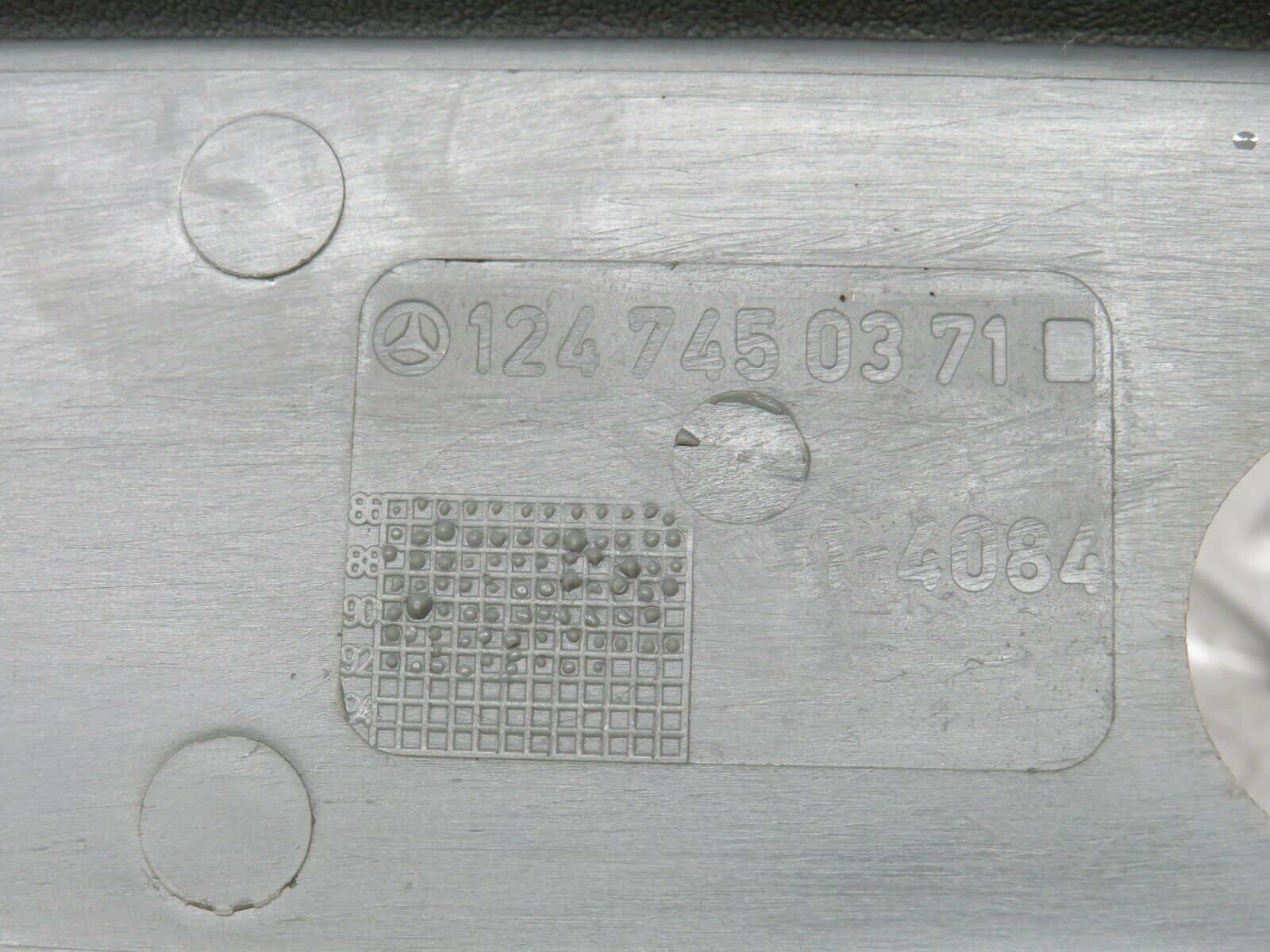 24239 Mercedes-Benz S124 220TE Tailgate Inner Cover Panel Grey 1247450371