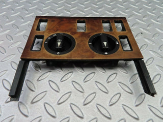 W126 heater console panel wood used OEM