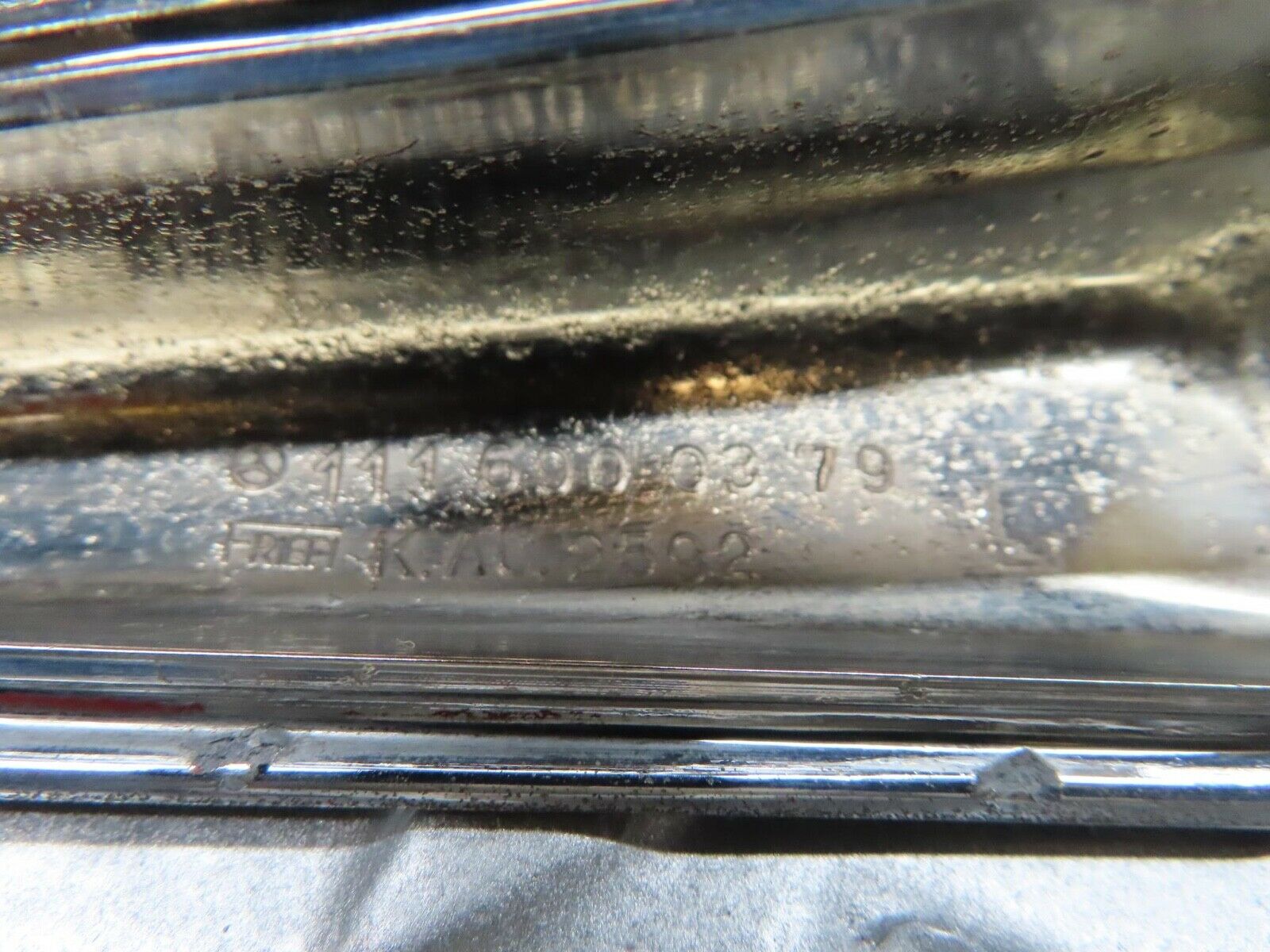12704 Mercedes-Benz W111 220SE Rear Left Fender Wing Tail Chrome Trim 1116900379