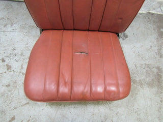 W105 Ponton front left seat driver seat red faux leather used OEM