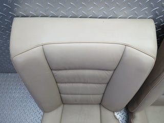 W124 Coupe rear seat leather beige used OEM