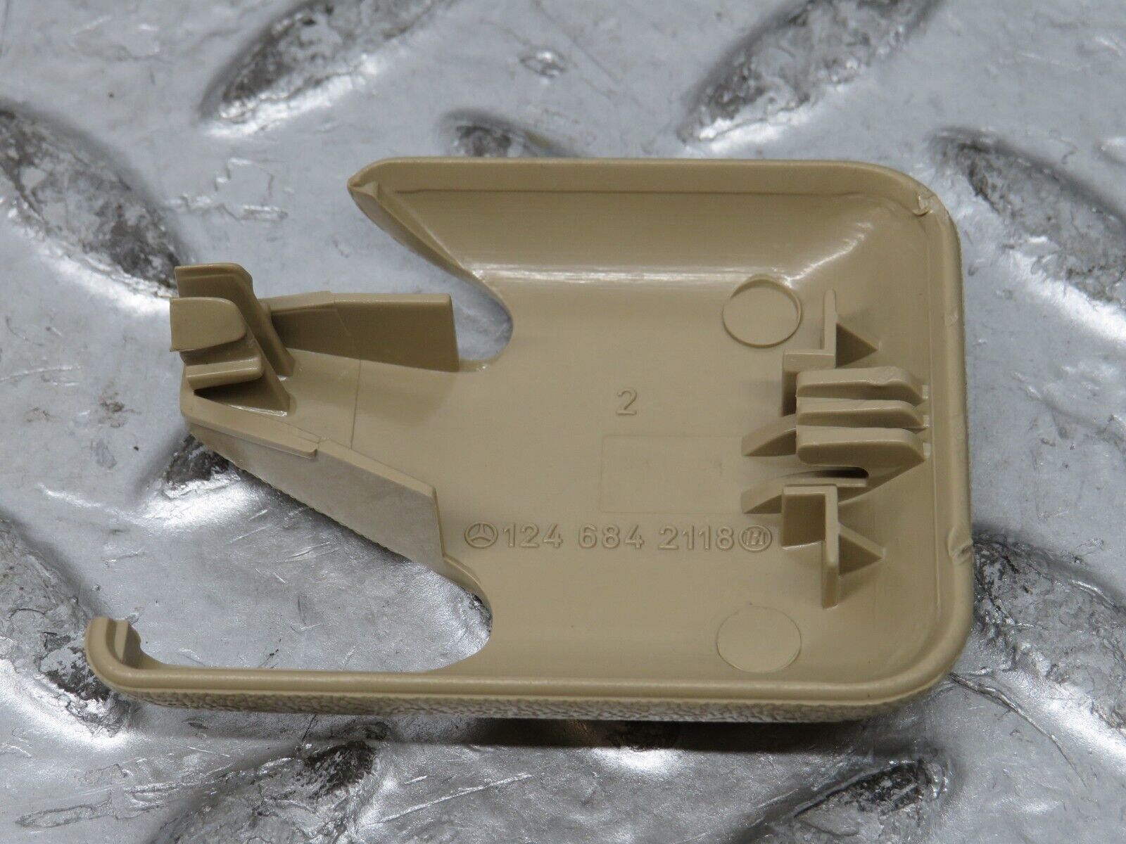 27611 Mercedes-Benz S124 300TE Front Seat Rail Trim Cover Pair 1246842218