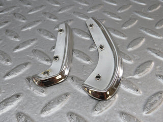W109 interior door handle chrome trim pair left used OEM