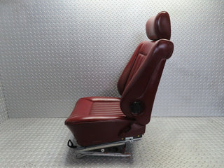 21531 Mercedes-Benz W126 300SE Front Right Seat Red Leather 1269102650