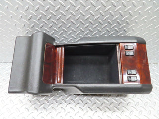 C140 rear centre console black leather used OEM