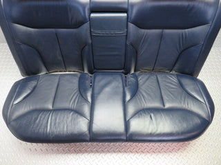 W140 rear heated seat leather blue used OEM