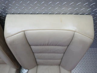 W124 Coupe rear seat leather beige used OEM