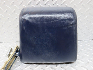 R129 SL front left seat headrest blue leather used OEM