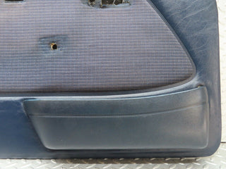 W123 Coupe front left door card blue used OEM