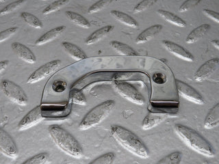 W116 left chrome door latch trim used OEM