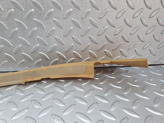 W124 front left door window frame trim palomino used OEM