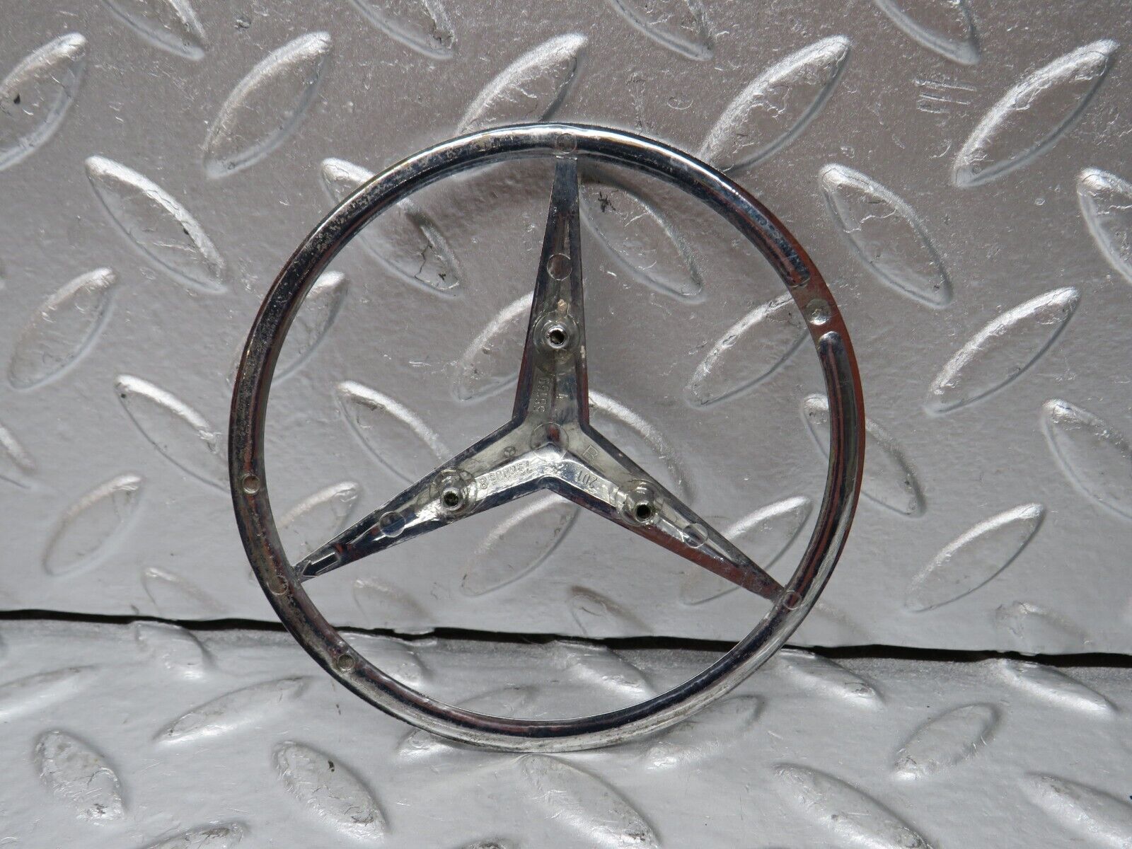 30880 Mercedes-Benz W201 190E 2.0L Chrome Rear Emblem 2017580058