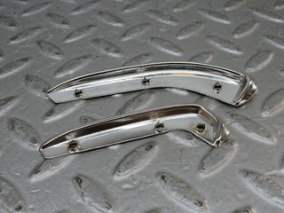 W109 interior door handle chrome trim pair left used OEM