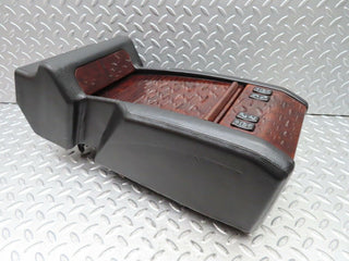 C140 rear centre console black leather used OEM