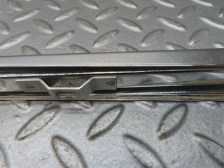 W111 rear right door front chrome window channel used OEM