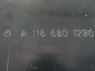 W116 front right kick panel blue used OEM