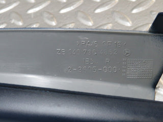 W140 rear right door window trim used OEM