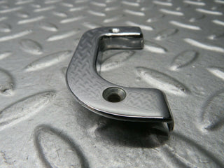 W123 Wagon left chrome door latch trim used OEM