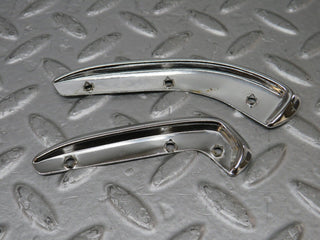 W109 interior door handle chrome trim pair left used OEM