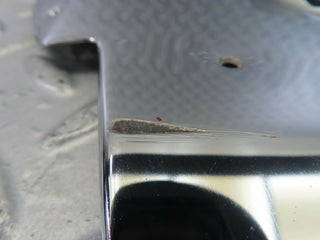 W123 Coupe b pillar chrome cover plate left side used OEM
