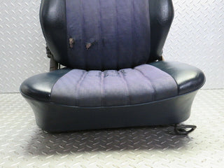 W123 Coupe front right seat blue half leather used OEM