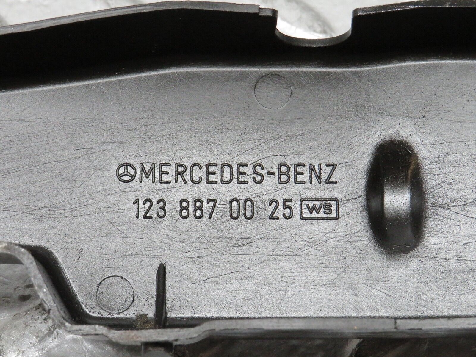 28754 Mercedes-Benz W123 230E Bonnet Lock Catch Cover 1238870025