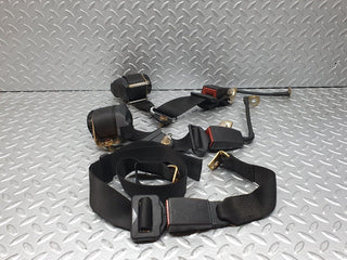 41268 Mercedes-Benz W126 300SE Rear Seat Belt Set With Buckles 124860050396 1248600585 1248601185