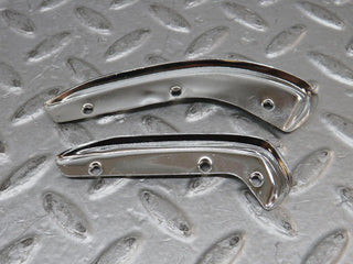 W109 interior door handle chrome trim pair right used OEM