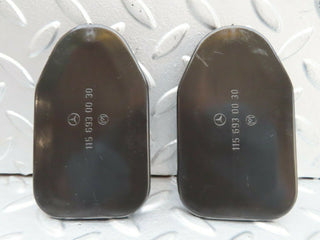 W123 boot trunk access cover panel pair used OEM